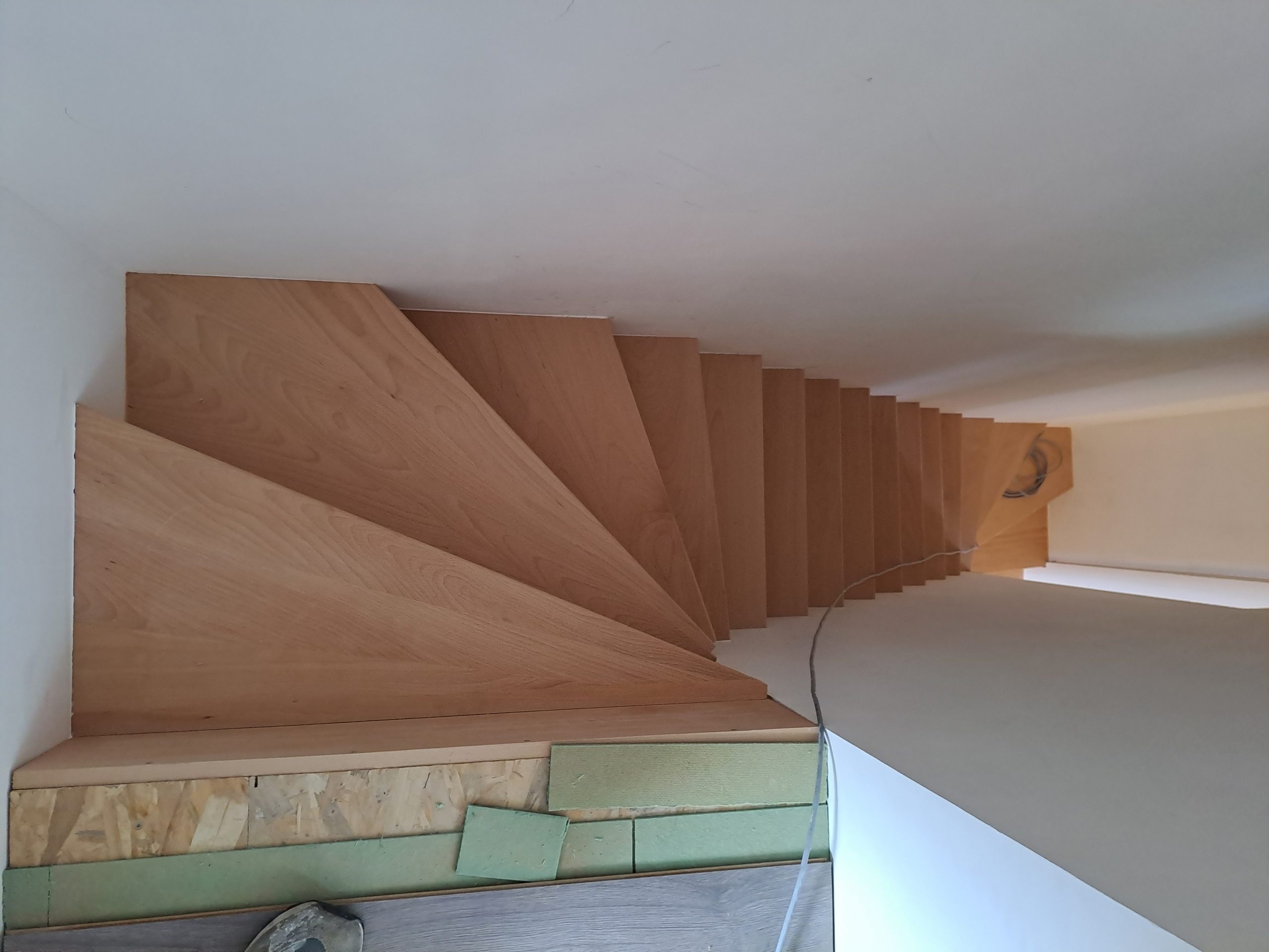 Revêtement escalier et isolation